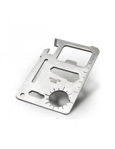 TARJETA MULTIHERRAMIENTAS SUPERVIVENCIA ACERO