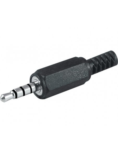 CONECTOR JACK 3 5  NEGRO MACHO 4P PS4/PS5/XBOX