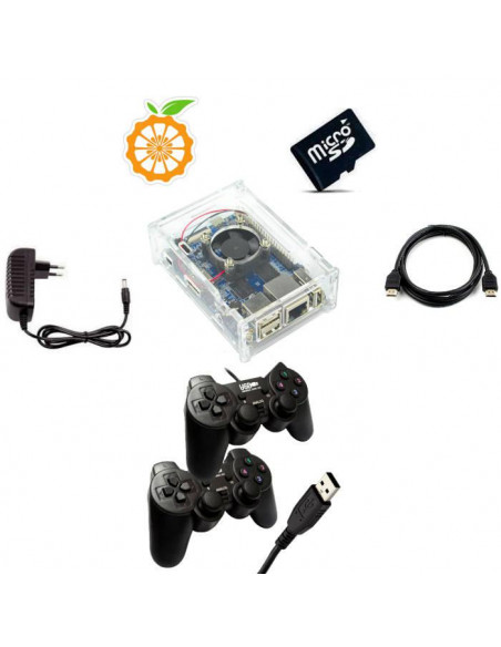 KIT ORANGEPI ARCADE MANDOS DUALES 64GB WIFI LAN