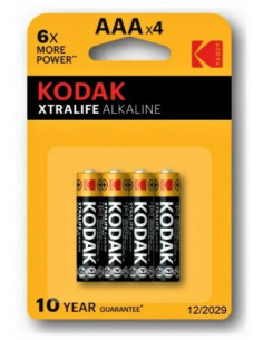 PILAS ALCALINAS KODAK EXTRALIFE LR03 AAA BLISTER 4