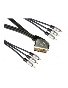 CABLE AV EUROCONECTOR A 6 RCAs 1 5M PROFESIONAL