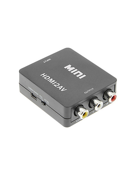 ADAPTADOR CONVERSOR HDMI2 A RCA SATYCON HDMI2AV NE
