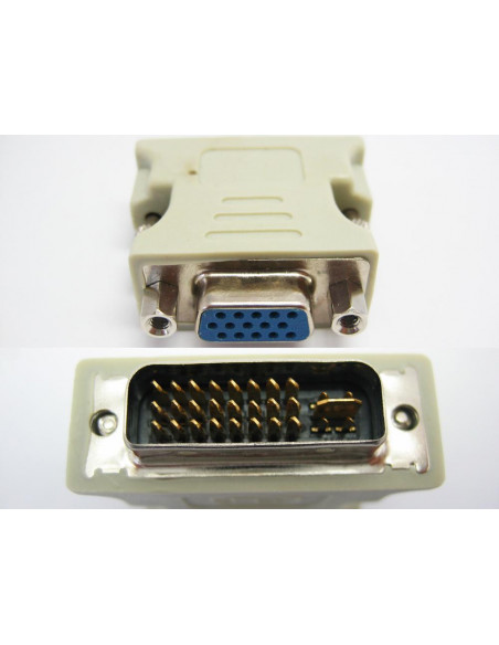 ADAPTADOR DVI-I MACHO A VGA HEMBRA SATYCON 24 5P