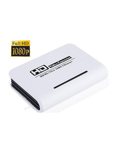 ADAPTADOR CONVERSOR HDMI A VGA AUDIO SATYCON