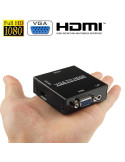 MINI ADAPTADOR CONVERSOR HDMI A VGA+AUDIO  SATYCON
