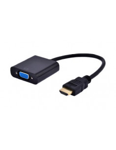 ADAPTADOR HDMI A VGA NEGRO