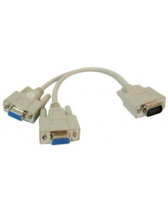 CABLE DUPLICADOR SPLITTER VGA 1xMACHO-2xHEMBRA