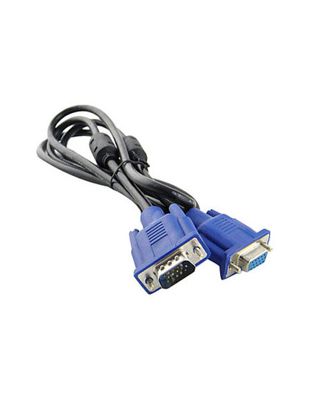 CABLE ALARGADOR VGA  DB15 MACHO-HEMBRA 3M NEGRO