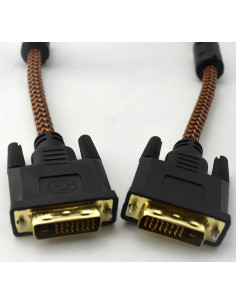 CABLE VIDEO DVI-D DUAL LINK MACHO-MACHO 10M NYLON