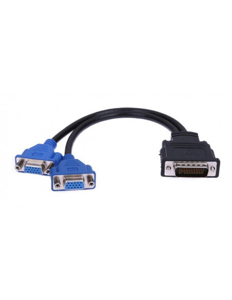 CABLE ADAPTADOR DMS59 MACHO A 2X VGA HEMBRA