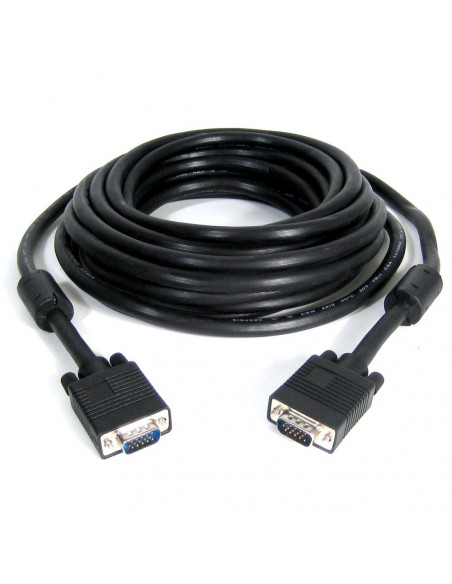 CABLE VGA  DB15 MACHO-MACHO 3M NEGRO USADO