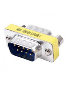 ADAPTADOR SERIE RS232 DB9 MACHO-MACHO COMPACTO