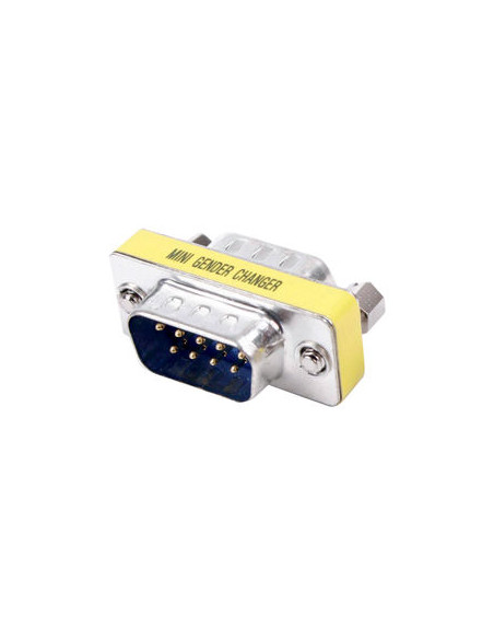 ADAPTADOR SERIE RS232 DB9 MACHO-MACHO COMPACTO