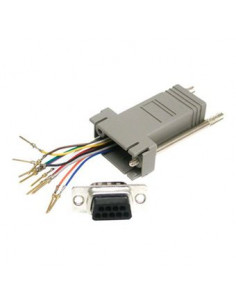 ADAPTADOR RJ12 HEMBRA / SERIE DB9 RS232 HEMBRA