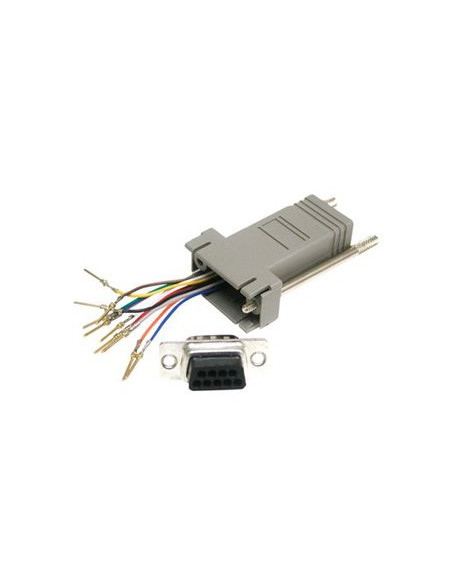 ADAPTADOR RJ12 HEMBRA / SERIE DB9 RS232 HEMBRA