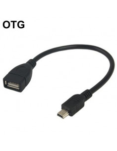 CABLE USB 0 2M AH HEMBRA A MINI USB 5P MACHO OTG