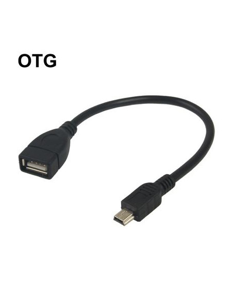 CABLE USB 0 2M AH HEMBRA A MINI USB 5P MACHO OTG