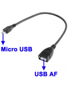 CABLE USB AH HEMBRA A MICRO USB 5P MACHO OTG