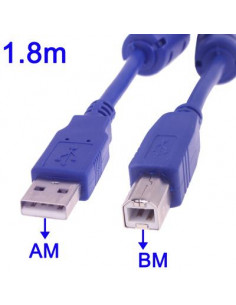 CABLE USB2 0 AM-BM 1 8 METROS IMPRESORA C FERRITAS