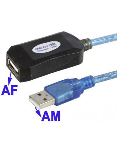 CABLE USB ALARGADOR AM/AH 1M NANOCABLE