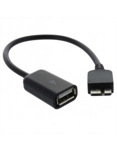 CABLE USB AH HEMBRA A MICRO USB 3 0 OTG NEGRO
