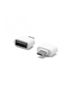 ADAPTADOR USB HEMBRA A MICRO USB 5P MACHO OTG BLAN