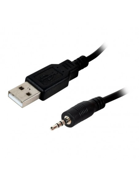CABLE USB A JACK 2 5   0 7METROS  NEGRO