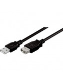 CABLE USB 2.0. TIPO A/M-A/H. 0,7 M MACHO A HEMBRA