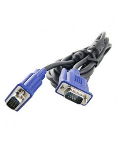 CABLE VGA  DB15 MACHO-MACHO 3M NEGRO