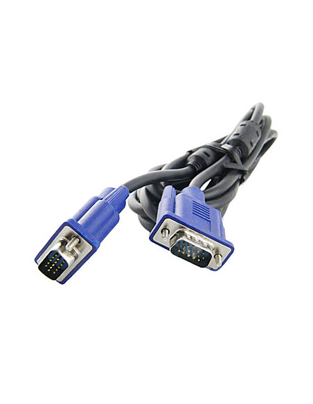 CABLE VGA  DB15 MACHO-MACHO 3M NEGRO
