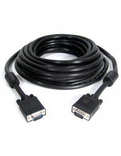 CABLE SUPER VGA  DB15 MACHO-MACHO 10M NEGRO
