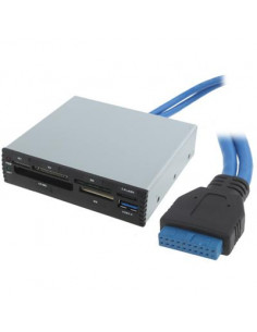 LECTOR MULTITARJETAS INTERNO SATYCON USB 3 0 NEGRO