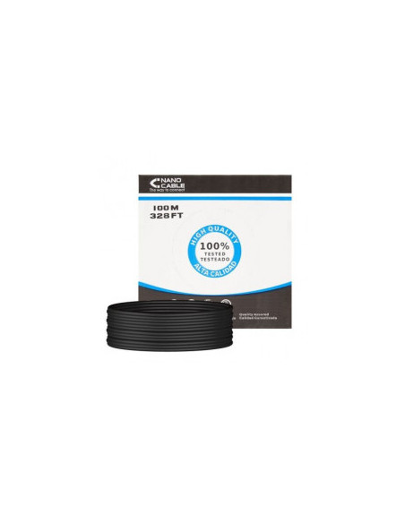 ROLLO CABLE RED RJ45 100M CAT6 EXTERIOR UV COBRE