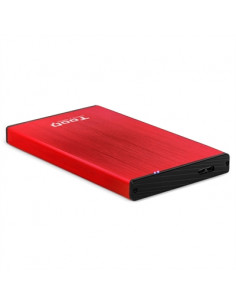 CAJA EXTERNA HDD 2 5  SATA USB3 0 ROJA TOOQ 2527R