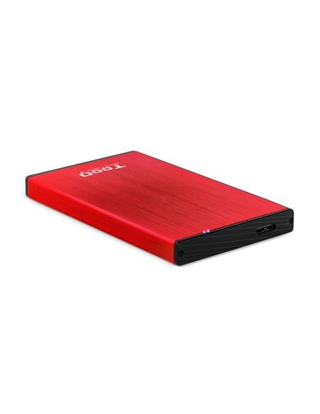 CAJA EXTERNA HDD 2 5  SATA USB3 0 ROJA TOOQ 2527R