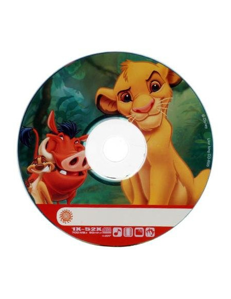 CD-R 52X VIRGEN DISNEY REY LEON 700MB TARRINA 10U