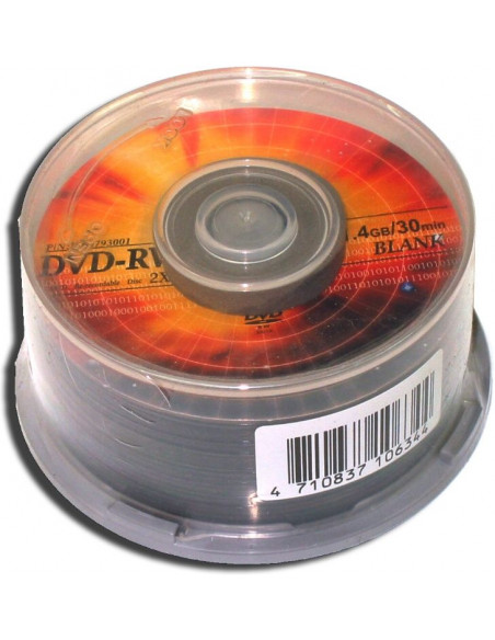 MINI DVD-RW 2X ACROCIRCLE 8CM TARRINA 20 UDS