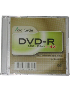 MINI DVD-R 4X ACROCIRCLE 8CM CAJA PACK 40 UDS
