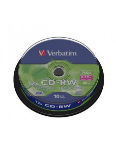 DVD RW 4X VERBATIM TARRINA 10 UDS