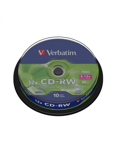 DVD RW 4X VERBATIM TARRINA 10 UDS