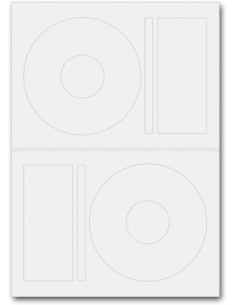 ETIQUETAS DE CDs/DVDs 50 UNIDADES