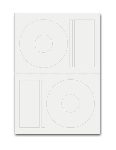 ETIQUETAS DE CDs/DVDs 50 UNIDADES