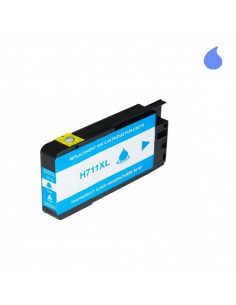 TINTA CYAN HP Nº 711XL DZ130A RECICLADA T125 T120