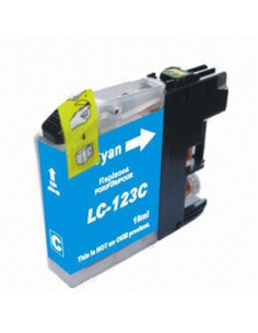 TINTA CIAN BROTHER LC121C LC123C RECICLADO