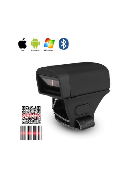 LECTOR BARRAS BT ESCANER ANILLO BLUETOOTH 1D 2D QR