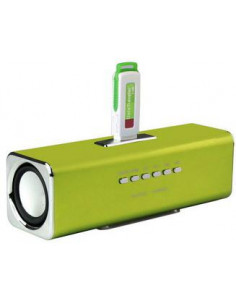 ALTAVOCES STEREO MP3 CUBE2 VERDES
