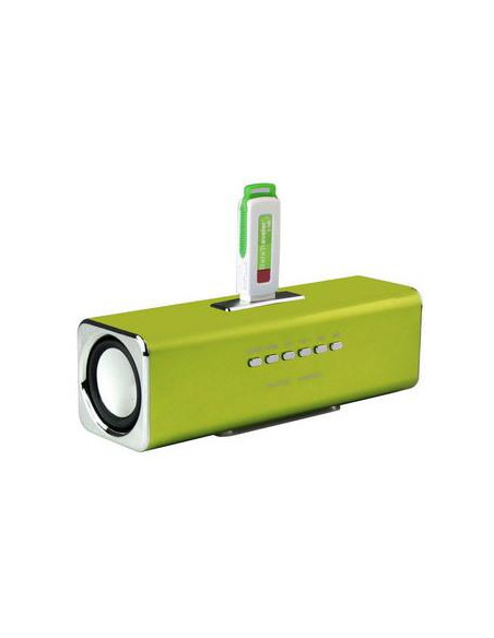 ALTAVOCES STEREO MP3 CUBE2 VERDES