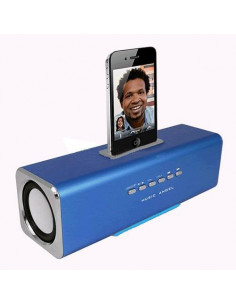 ALTAVOCES STEREO MP3 CUBE3 AZUL IPHONE 3 y 4