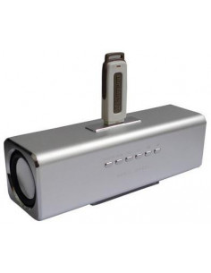 ALTAVOCES STEREO MP3 CUBE2 PLATA   CARGADOR 400MA