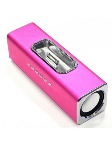 ALTAVOCES STEREO MP3 CUBE3 ROSA IPHONE 3 y 4 